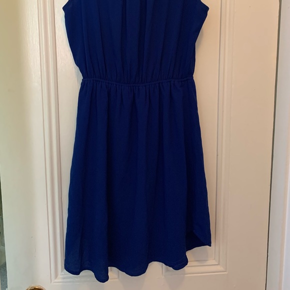 Navy Blue Monteau Dress - Picture 4 of 4